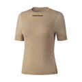 SHIMANO Women's T-shirt VERTEX SS BASE LAYER pale brown / Size: L/XL