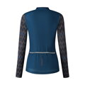 SHIMANO Women's jersey KAEDE PRINTED LONG blue / Size: S