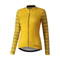 SHIMANO Women's jersey KAEDE PRINTED LONG yellow / Size: S