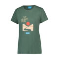 SHIMANO T-shirt women's GRAPHIC TEE green / Size: S