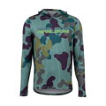 PEARL IZUMI T-shirt MIDLAND GRAPHIC LS PULLOVER HOODIE green F22
