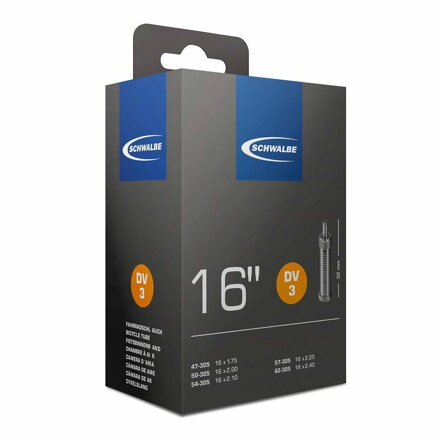 SCHWALBE Inner tube 16 DV3 47/62-305 EK 32mm