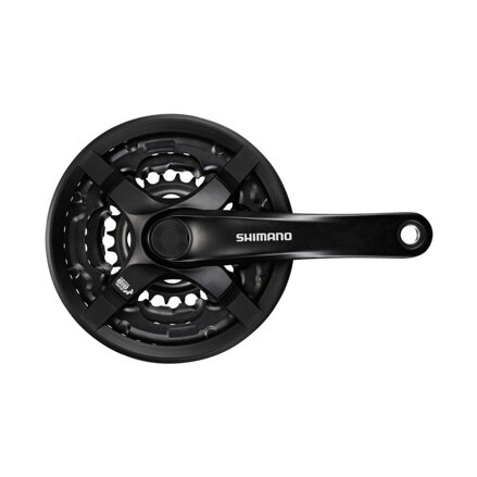 SHIMANO Cranks FC-TY501 170mm 42/34/24z. 6/7/8-k. black with square cover