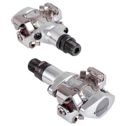 SHIMANO Pedals MTB PD-M505 SPD silver. + SM-SH51