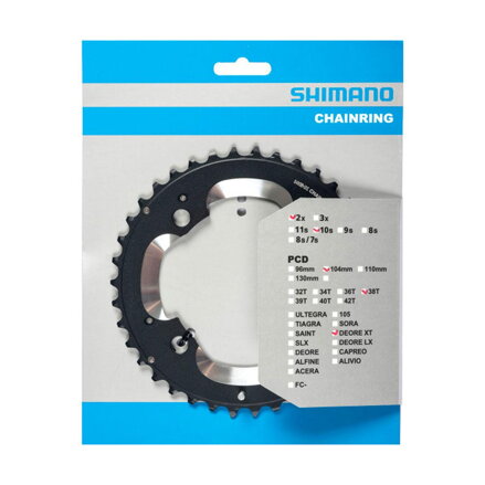 SHIMANO Gear 38z. FC-M785 XT 38/24z. black 104mm