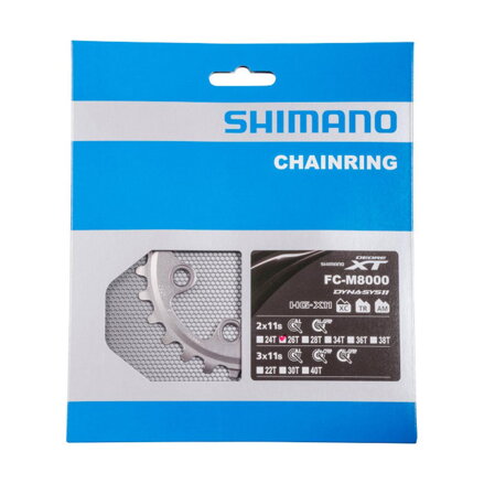 SHIMANO Gearbox 26z. FC-M8000 XT 36/26z. black 64mm