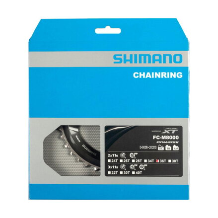 SHIMANO Gearbox 36z. FC-M8000 XT 36/26z. black 96mm