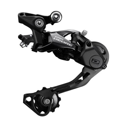 SHIMANO Deore RD-M6000 10-speed derailleur. black long shoulder strap Shadow+
