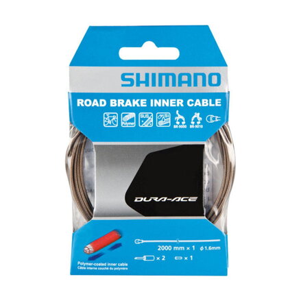SHIMANO Road brake cable 1.6x2000mm stainless steel+Polymer coating Dura Ace