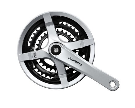 SHIMANO Cranks FC-TY501 170mm 48/38/28z. 6/7/8-k. silver. with square cover