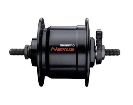 SHIMANO Hub with dynamo DH-C3000 6V/3W 36d. black+surge protection SMDH10