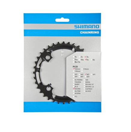 SHIMANO Derailleur 36z.FC-M590 Deore black 104mm