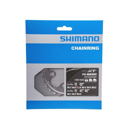 SHIMANO Gearbox 28z. FC-M8000 XT 38/28z. black 64mm