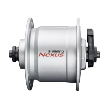 SHIMANO Hub with dynamo DH-C3000 6V/3W 36d. silver. on r.u.+surge protection SMDH10
