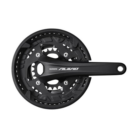 SHIMANO Cranks Alivio FC-T4060 175mm 44/32/22z. 9-k. black with two-piece cover without bearing