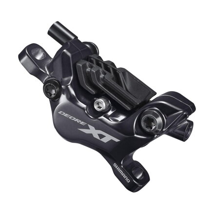 SHIMANO Brake caliper. XT BR-M8120 4-piston hydraulic Post Mount+plates N03A