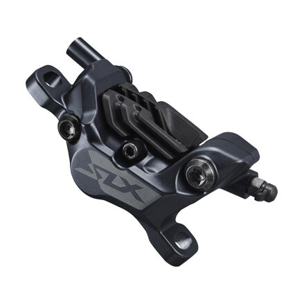 SHIMANO Brake caliper. SLX BR-M7120 4-piston hydraulic Post Mount+plates N03A