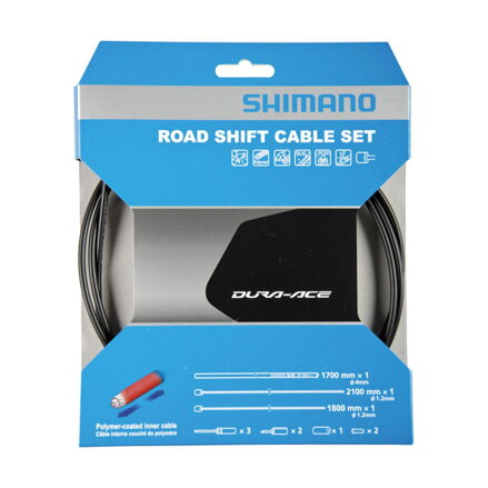 SHIMANO Shift cable road Polymer complete black