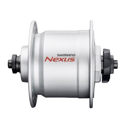 SHIMANO Hub with dynamo DH-C3000 6V/3W 32d. silver. on r.u.+surge protection SMDH10