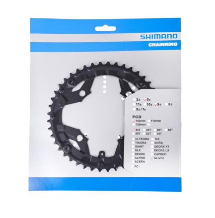 SHIMANO Gear 44z. FC-T4010 Alivio 9-pc. black 104mm