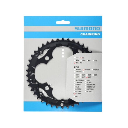 SHIMANO Gearbox 42z. FC-M361 black 104mm