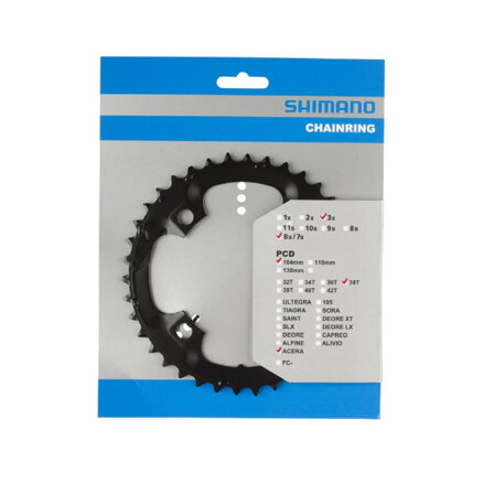 SHIMANO Gearbox 38z. FC-M361 black 104mm