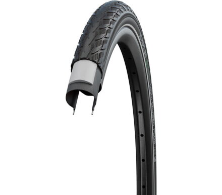 SCHWALBE Tire DELTA CRUISER PLUS (37-590) 26x1 3/8 Active 50EPI PunctureGuard 710g Reflex Green
