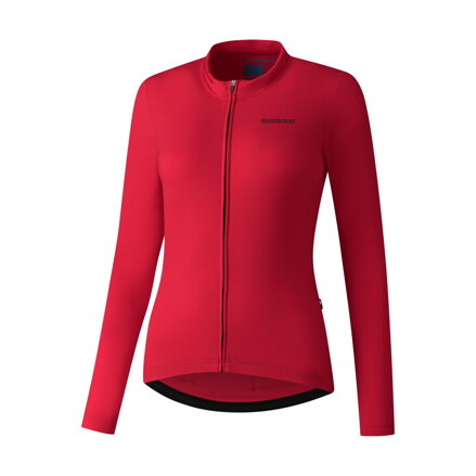 SHIMANO Women's jersey KAEDE THERMAL LONG red / Size: S