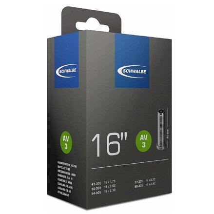 SCHWALBE Inner tube 16x1.75/2.10 AV 40mm