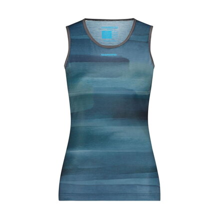 SHIMANO Women's T-shirt VERTEX PRIMA SL BASE LAYER PRINTED aurora green / Size: S