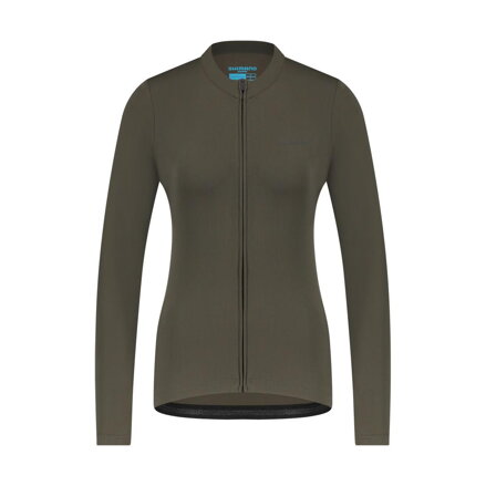 SHIMANO Women's jersey KAEDE THERMAL LONG green / Size: S