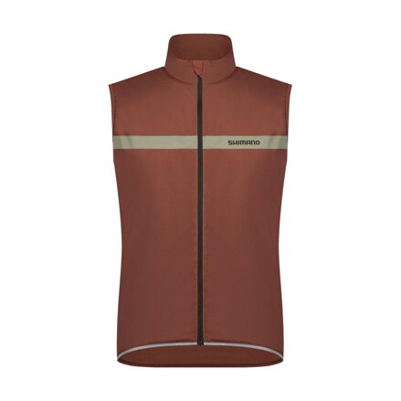 SHIMANO Vest EVOLVE WIND INSULATED brown / Size: M
