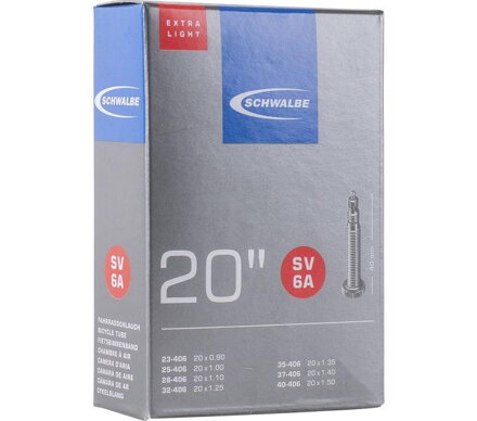 SCHWALBE Inner tube 20 FV6A EXTRA LIGHT 23/40-406 EK 40mm