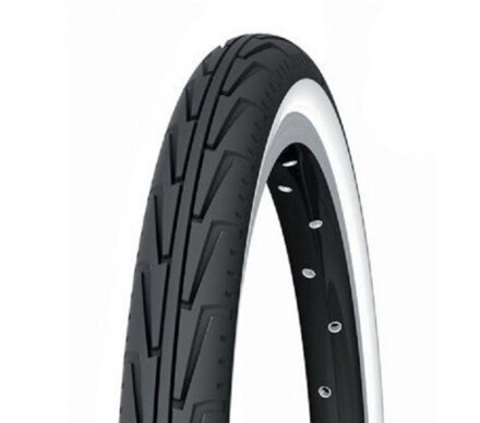 MICHELIN Tire CITY J 24x1.75 33TPI black/white 630g / Size: 24