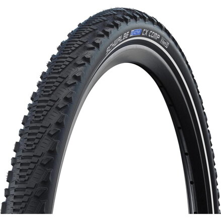 SCHWALBE Tire CX COMP (35-622) 28x1.35 700x35C Active 50EPI K-Guard 480g Black reflex