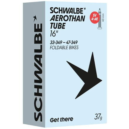SCHWALBE Duša SV4-AE (33/47-349) 16x1.30–1.85 SV 40mm Aerothan 37g
