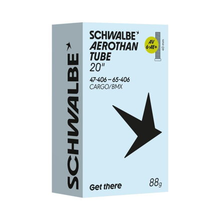 SCHWALBE Duša AV6-AE+ (47/65-406) 20x1.85–2.60 AV 40mm Aerothan 88g