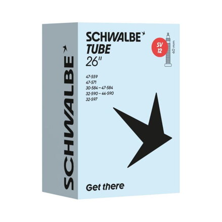 SCHWALBE Inner tube SV12 (30/47-559/597) 26x1.20–1.85 SV 40mm 140g
