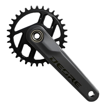 SHIMANO Deore FC-M6200 170mm 30z. 12-speed. black two-piece without bearings