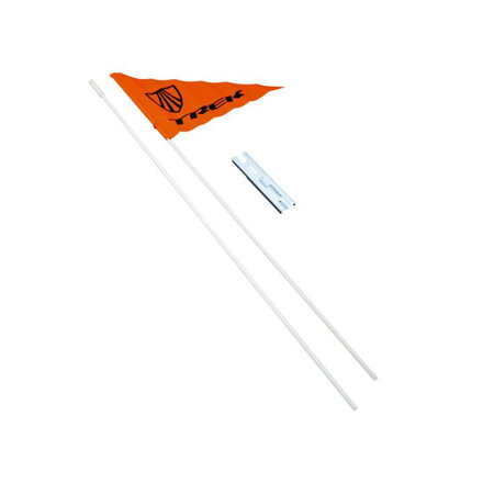 POP Flag on Pedal Trailer orange