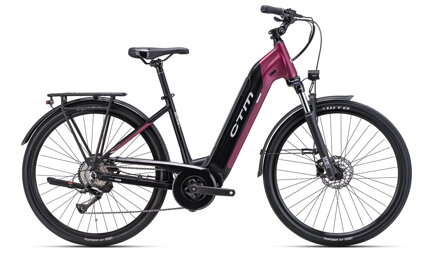 Electric bike CTM METRIC 1.0 - matte black / dark pink pearl