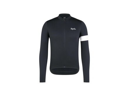 Long-sleeved Rapha Core cycling jersey black
