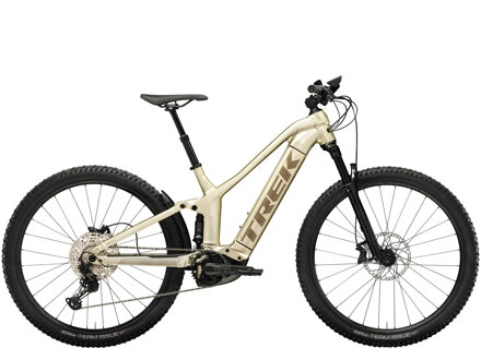 Trek Powerfly FS 7 Gen 3 2024 electric bike, light brown