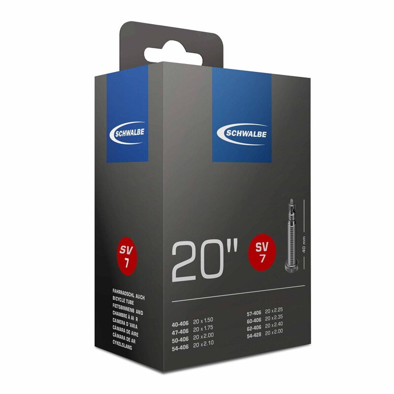 SCHWALBE Inner tube 20 FV7 40/62-406 EK 40mm