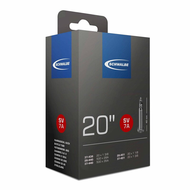 SCHWALBE Inner tube 20 FV7A 28/37-438/451 EK 40mm