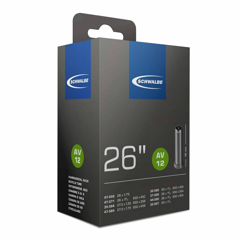 SCHWALBE Inner tube 26x1 1/8-1.75 AV 40mm SCHWALBE Inner tube 26x1 1/8-1.75 AV 40mm