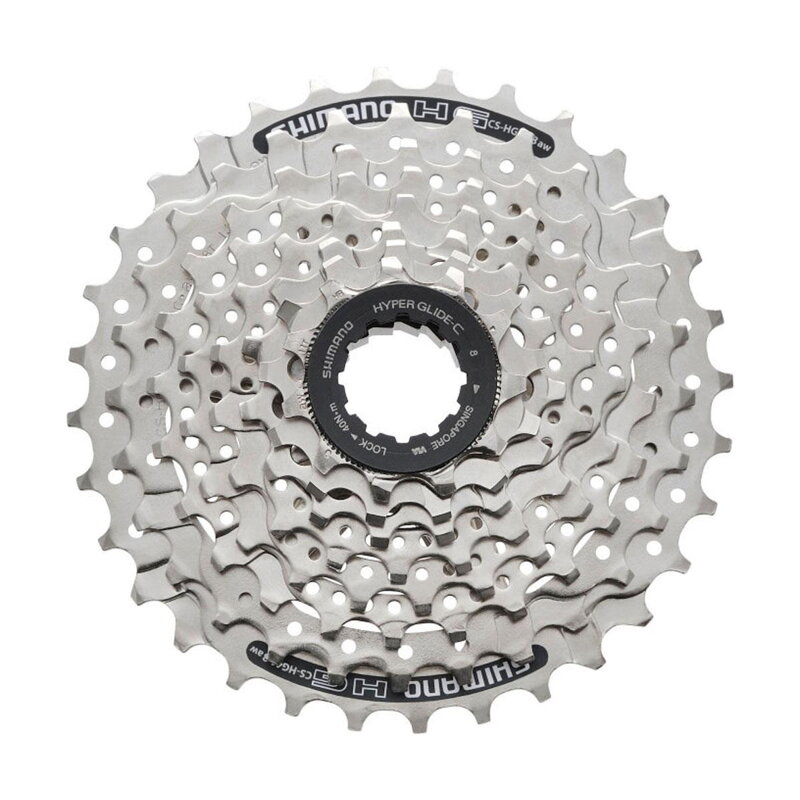 SHIMANO Cassette CS-HG41 8-wheel 11-34z. silver SHIMANO Cassette CS-HG41 8-wheel 11-34z. silver