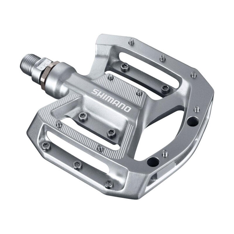 SHIMANO Pedals MTB Flat PD-GR500 silver BMX, DH, slalom SHIMANO Pedals MTB Flat PD-GR500 silver BMX, DH, slalom