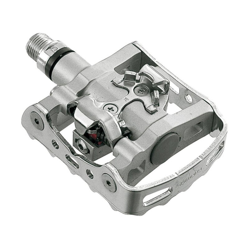 SHIMANO Trekking pedals PD-M324 SPD silver. single-sided + stoppers SM-SH56 SHIMANO Trekking pedals PD-M324 SPD silver. single-sided + stoppers SM-SH56