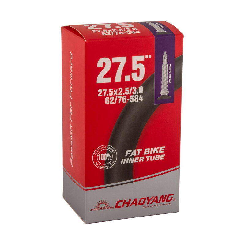 CHAOYANG Inner tube 27.5x2.50/3.0 FV48 (62/76-584) CHAOYANG Inner tube 27.5x2.50/3.0 FV48 (62/76-584)